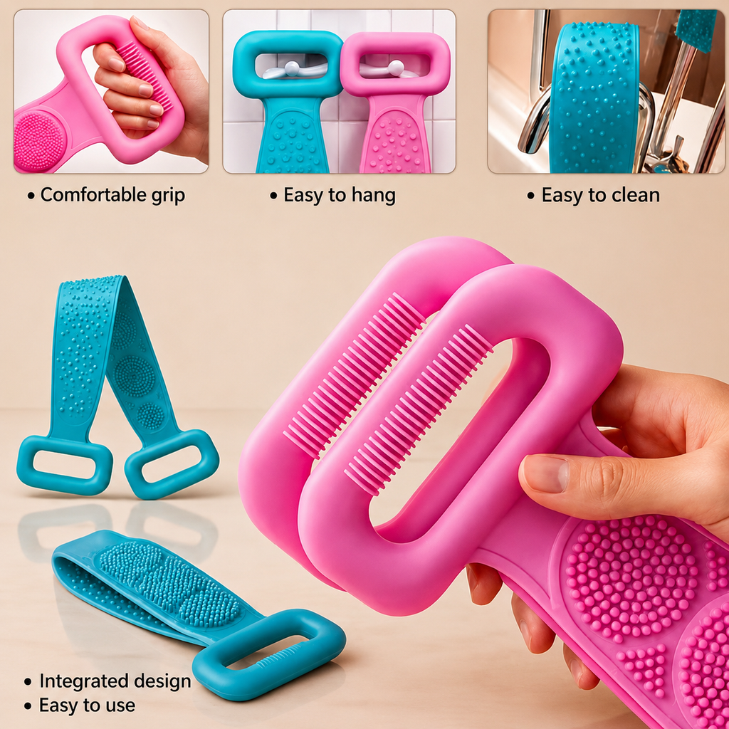 ✨ 2-in-1 Silicone Body Scrubber💫 | pack of 2