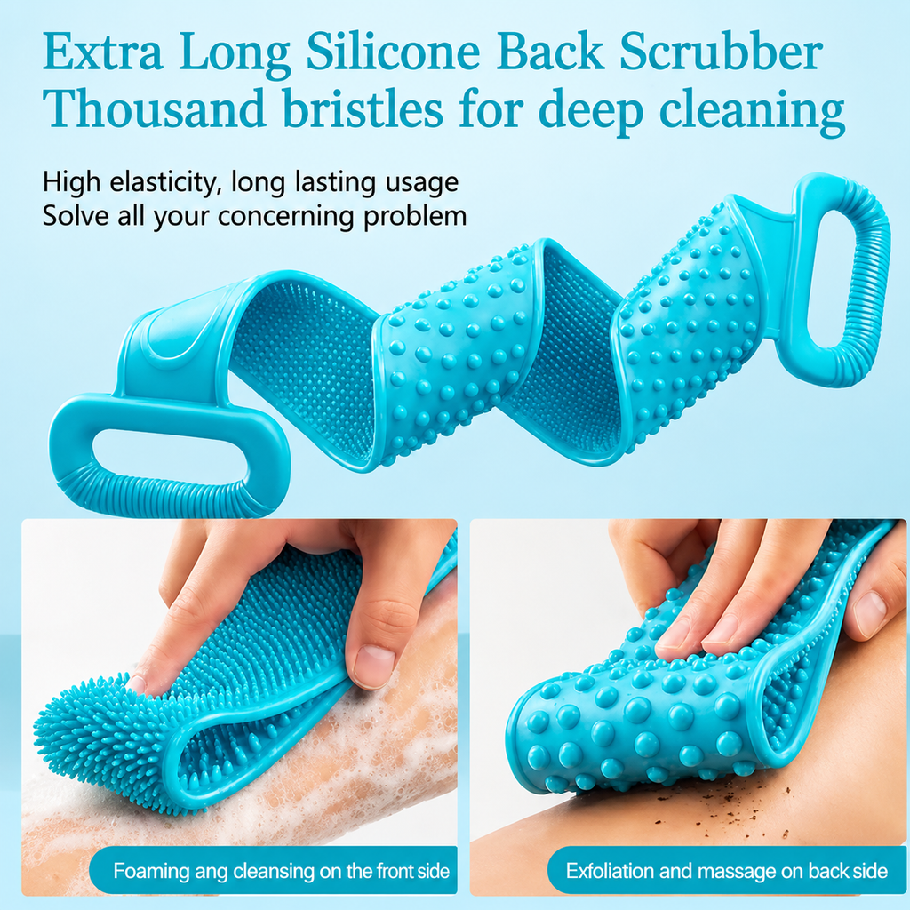 ✨ 2-in-1 Silicone Body Scrubber💫 | pack of 2